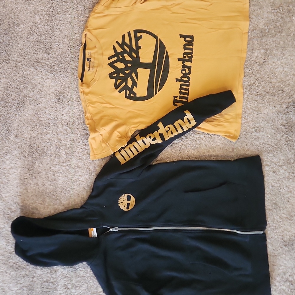 Timberland sweatshirt and shirt